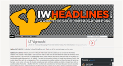 Desktop Screenshot of iwheadlines.com